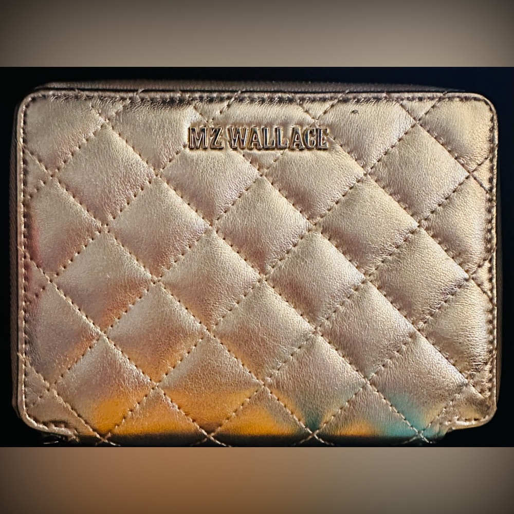 MZ Wallace Passport Organizer Wallet - Champagne Gold